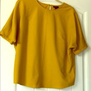 Who What Where Mustard Blouse